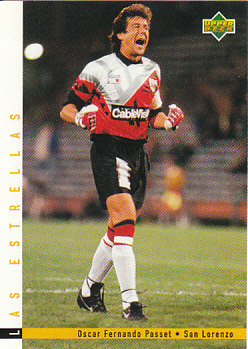 Oscar Fernando Passet San Lorenzo 1995 Upper Deck Futbol Argentina Las Estrellas #172